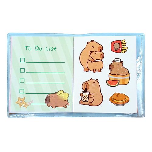 Bloco de Adesivo Capivara 4x5cm em Papel Interponte