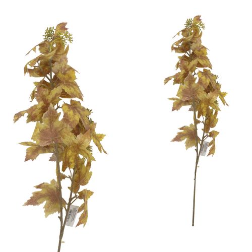 Haste Folha Uva Amarela 89cm em Plástico Bella Garden