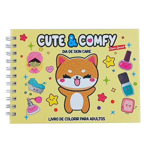 Livro P/ Colorir Cute & Comfy 15,5x21,5cm em Papel Editora Online