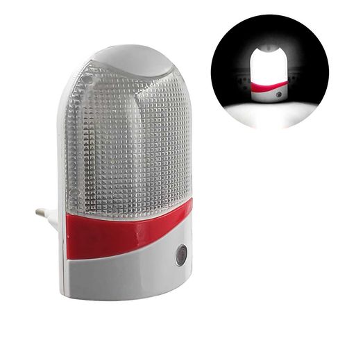 Mini Luminária Tomada LED 8,5cm em Plástico Interponte