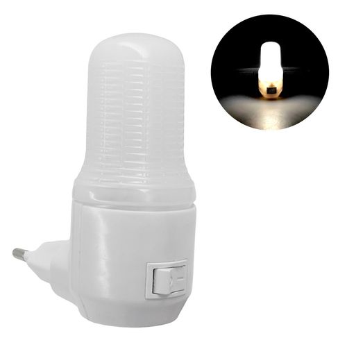 Mini Luminária Tomada LED 8,5cm em Plástico Interponte