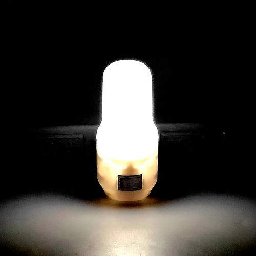 Mini Luminária Tomada LED 8,5cm em Plástico Interponte