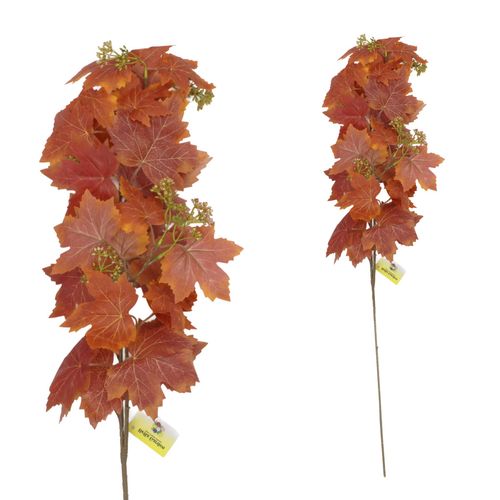 Haste Folha Uva Vermelha 86cm em Plástico Bella Garden
