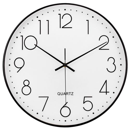 Relógio de Parede Redondo 36cm em Plástico Livon