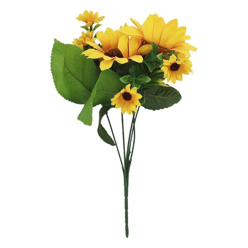 Buquê Girassol Artificial 32cm em Plástico Multiart