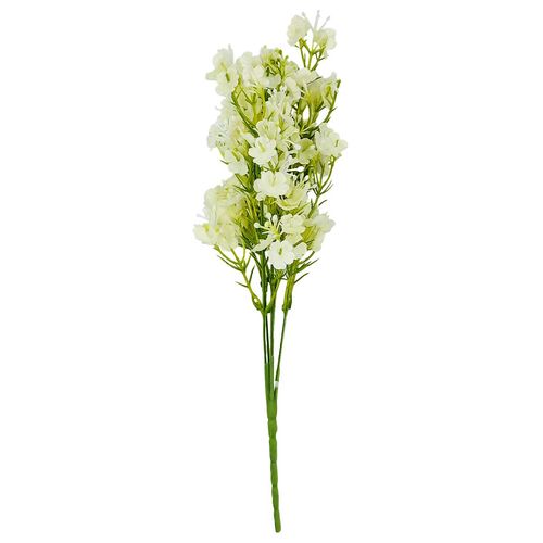 Buquê Florzinhas Brancas Artificial 35cm em Plástico Bella Garden