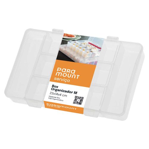 Caixa Organizadora Média 23x14x4cm em Plástico Paramount