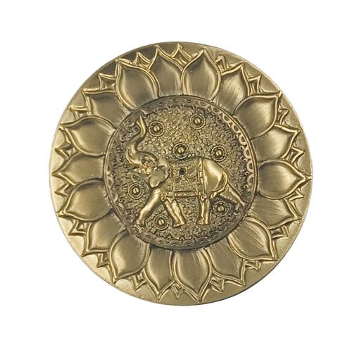 Porta Incenso Elefante 10cm em Resina Brascontinental
