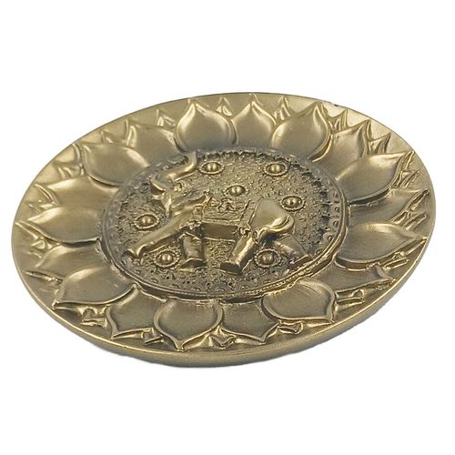 Porta Incenso Elefante 10cm em Resina Brascontinental