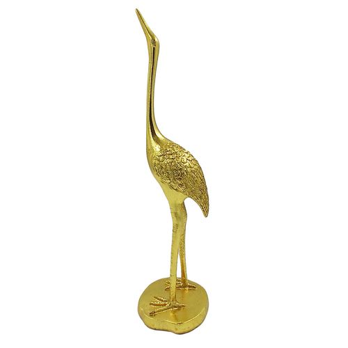 Garça Decorativa 32cm em Resina Brascontinental