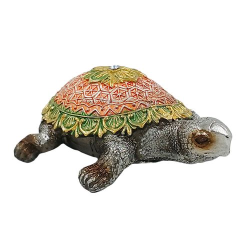 Tartaruga Decorativa 14cm em Resina Youbai