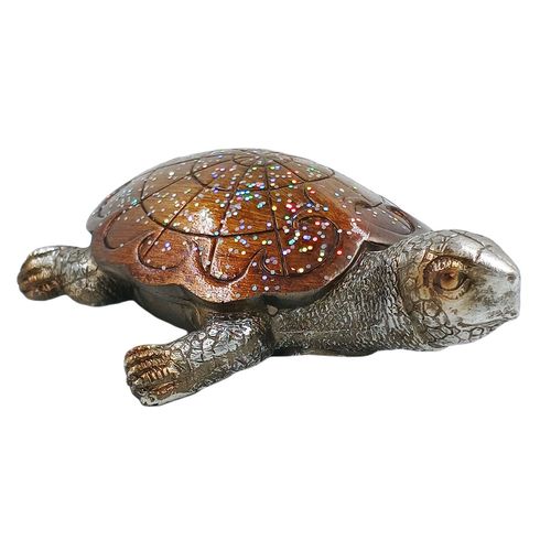 Tartaruga Decorativa 18cm em Resina Youbai