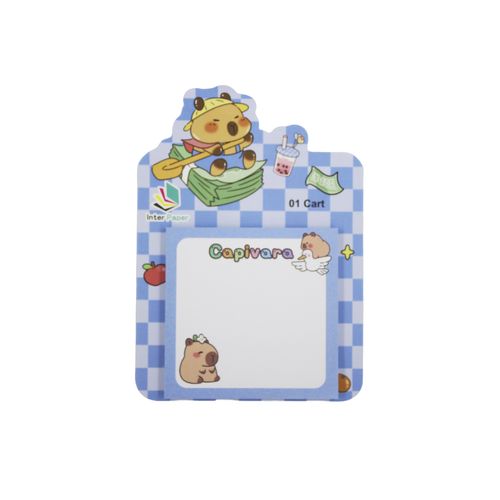 Bloco de Anotação Autoadesivo Capivara 7,5cm em Papel Interponte