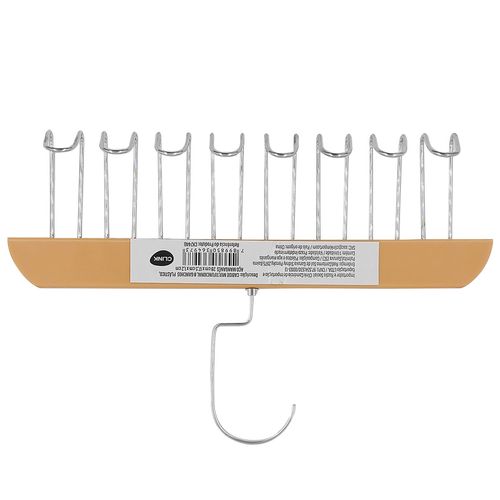 Cabide Multifuncional C/ 8 Ganchos 28cm em Plástico Clink