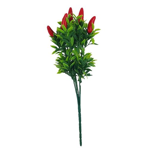 Buquê de Pimenta Artificial 30cm em Plástico Bella Garden