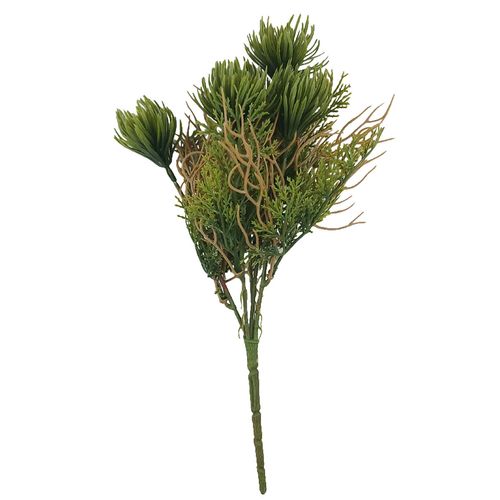 Buquê Verde Artificial 33cm em Plástico Bella Garden