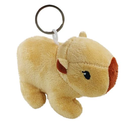Chaveiro Capivara de Pelúcia 11cm em Poliéster Fizzy