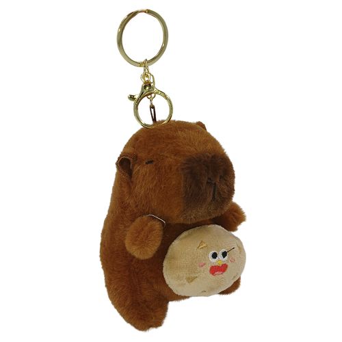 Chaveiro Capivara de Pelúcia 12cm em Poliéster Michael Judi