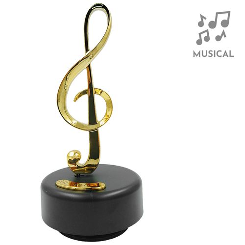Caixa de Música Nota Musical 20cm em Plástico Casa Sorte