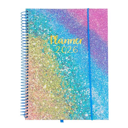 Planner 2026 Glitter 17,6x24cm em Papel Interponte