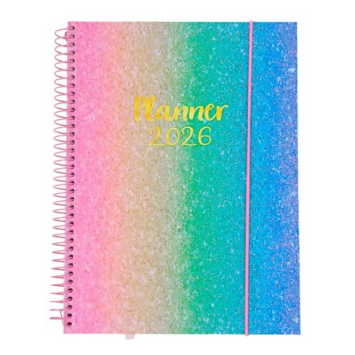 Planner 2026 Glitter 17,6x24cm em Papel Interponte