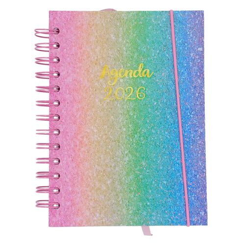 Agenda 2026 Glitter 12,9x17,9cm em Papel Interponte