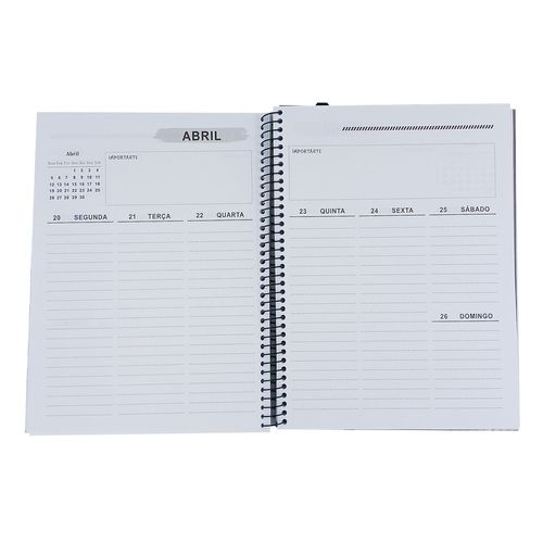Planner 2026 Flores 17,6x24cm em Papel Interponte