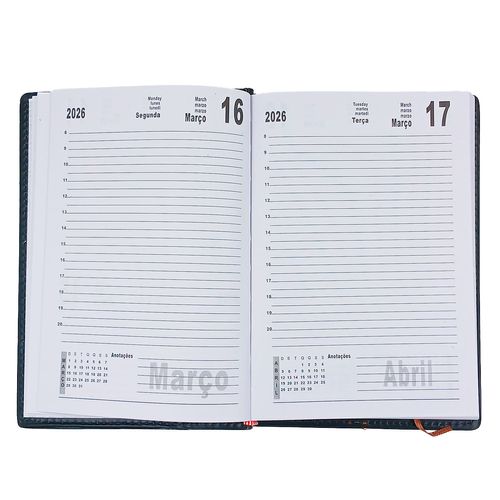Agenda 2026 Color 20x13cm em Papel Interponte