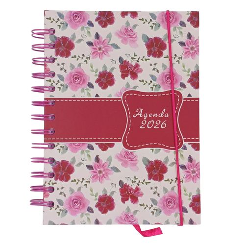 Agenda 2026 Floral 12,9x17,9cm em Papel Interponte
