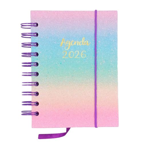 Agenda 2026 Glitter 10,5x14cm em Papel Interponte