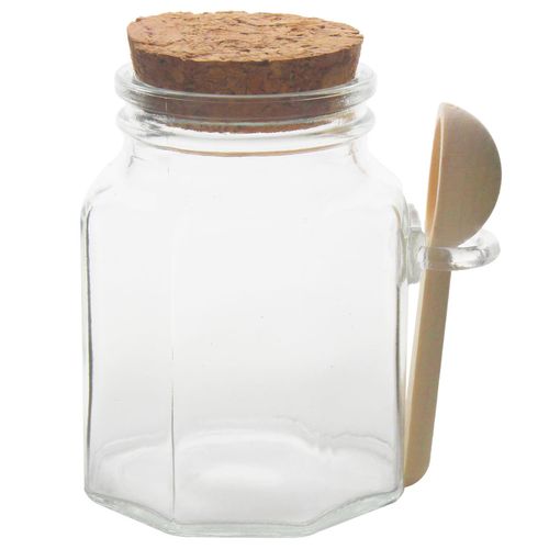 Pote C/ Colher 80ml em Vidro Livon