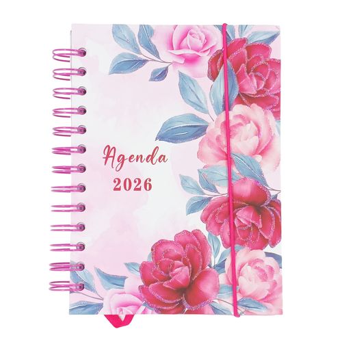Agenda 2026 Flores 12,9x17,9cm em Papel Interponte