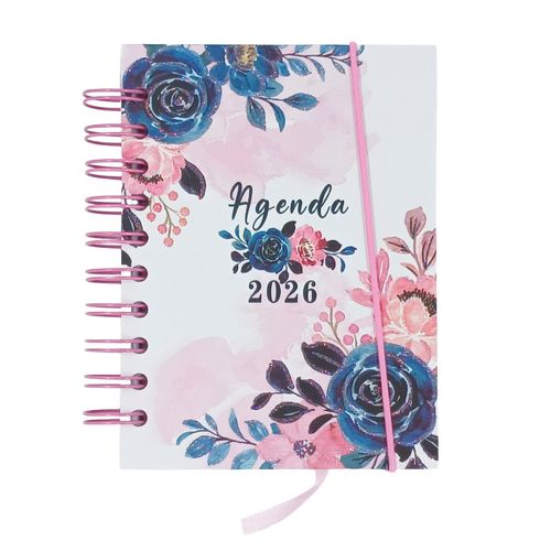Agenda 2026 Flores 10,5x14cm em Papel Interponte