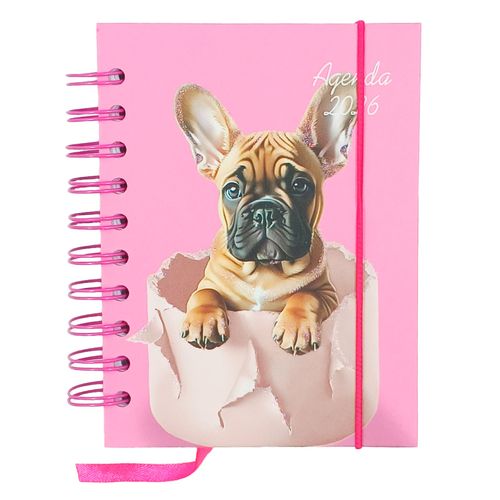 Agenda 2026 Cachorrinho 10,5x14cm em Papel Interponte