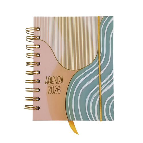 Agenda 2026 Ondas 10,5x14cm em Papel Interponte