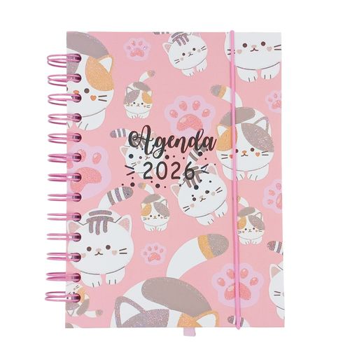 Agenda 2026 Gatinho 10,5x14cm em Papel Interponte