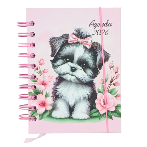 Agenda 2026 Cachorrinhos 12,9x17,9cm em Papel Interponte