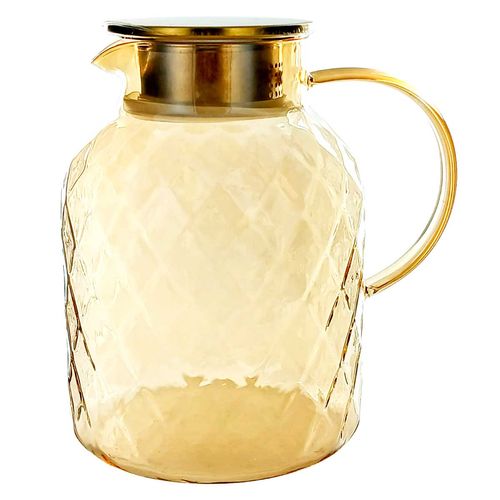 Jarra Diamond C/ Tampa 1,8L em Vidro Lehavi