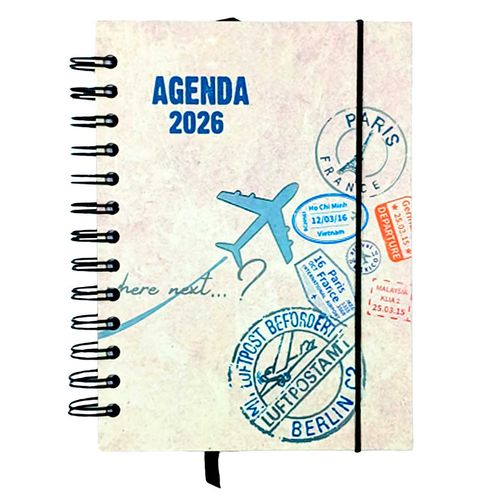 Agenda 2026 Mundo 12,9x17,9cm em Papel Interponte