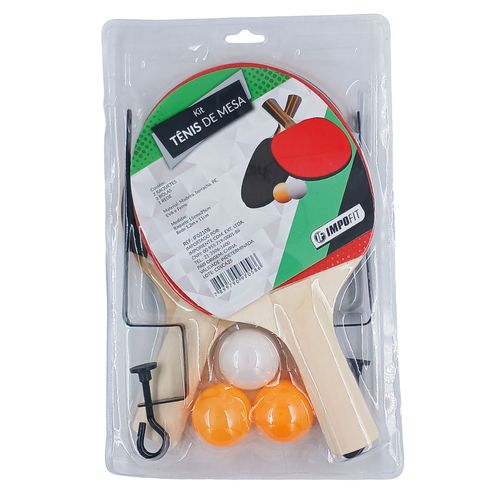 Kit Tênis de Mesa 6 Peças em Madeira Imporiente