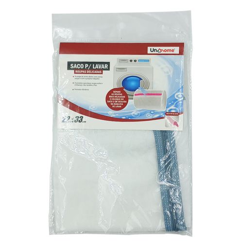 Saco P/ Lavar Roupa Delicada 22x33cm em Nylon Unihome