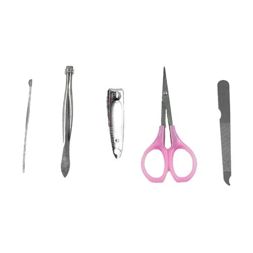 Kit Manicure C/ Estojo 5 Peças em Aço Inox Imporiente