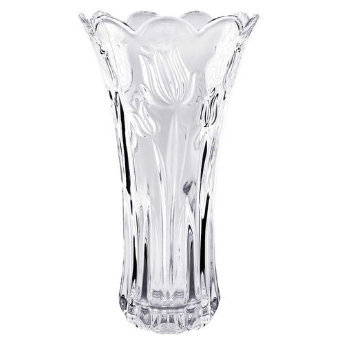 Vaso Tulipa Decorativo 12x23cm em Vidro Kehome