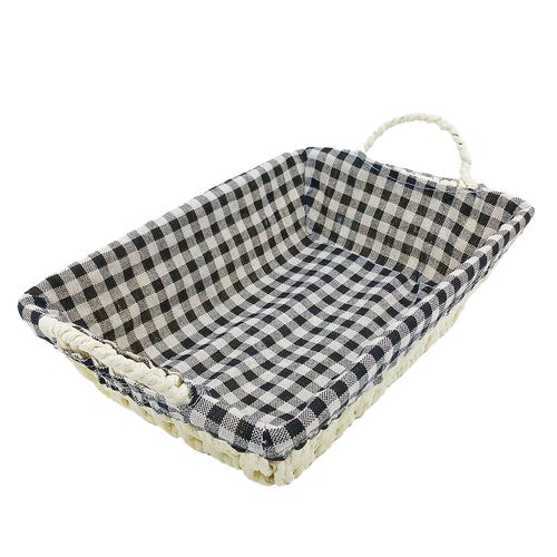 Cesta Retangular P/ Pães 26x7,5cm em Papel Casita