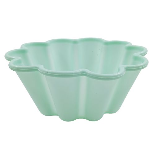Jogo de Forma P/ Cupcake Flor 6 Peças 60ml em Silicone Fu Xing