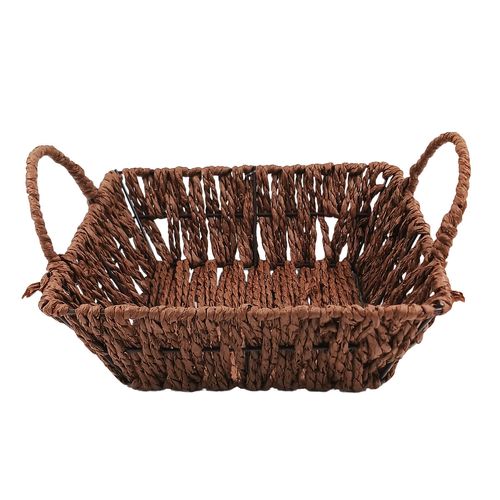 Cesta Quadrada P/ Pães 19x6cm em Papel Casita