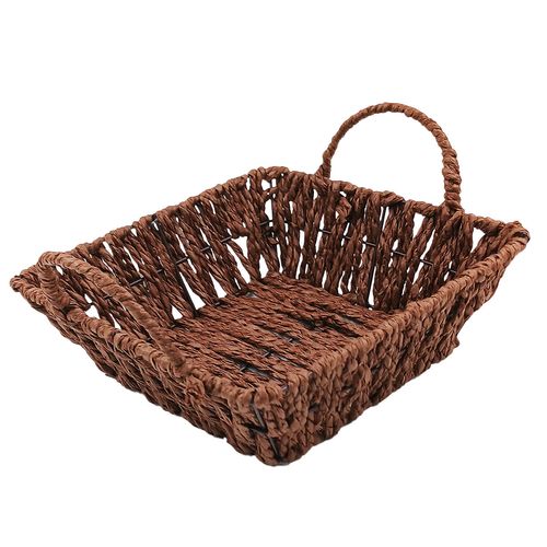 Cesta Quadrada P/ Pães 19x6cm em Papel Casita