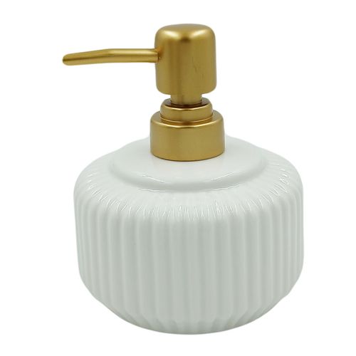 Porta Sabonete Líquido 12cm em Porcelana Amigold