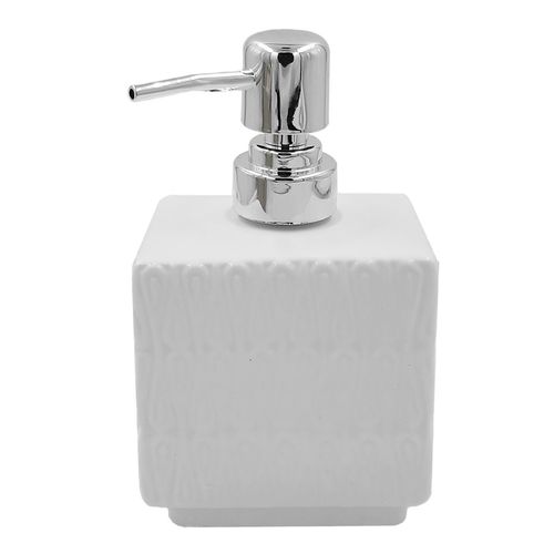 Porta Sabonete Líquido C/ Suporte 21,5cm em Porcelana Amigold