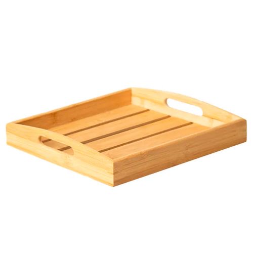 Bandeja Retangular Decorativa 35cm em Bambu Paramount